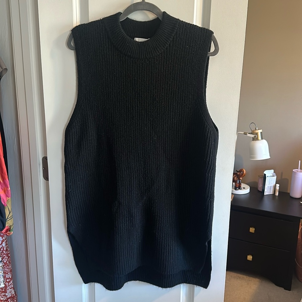 Black sweater dress